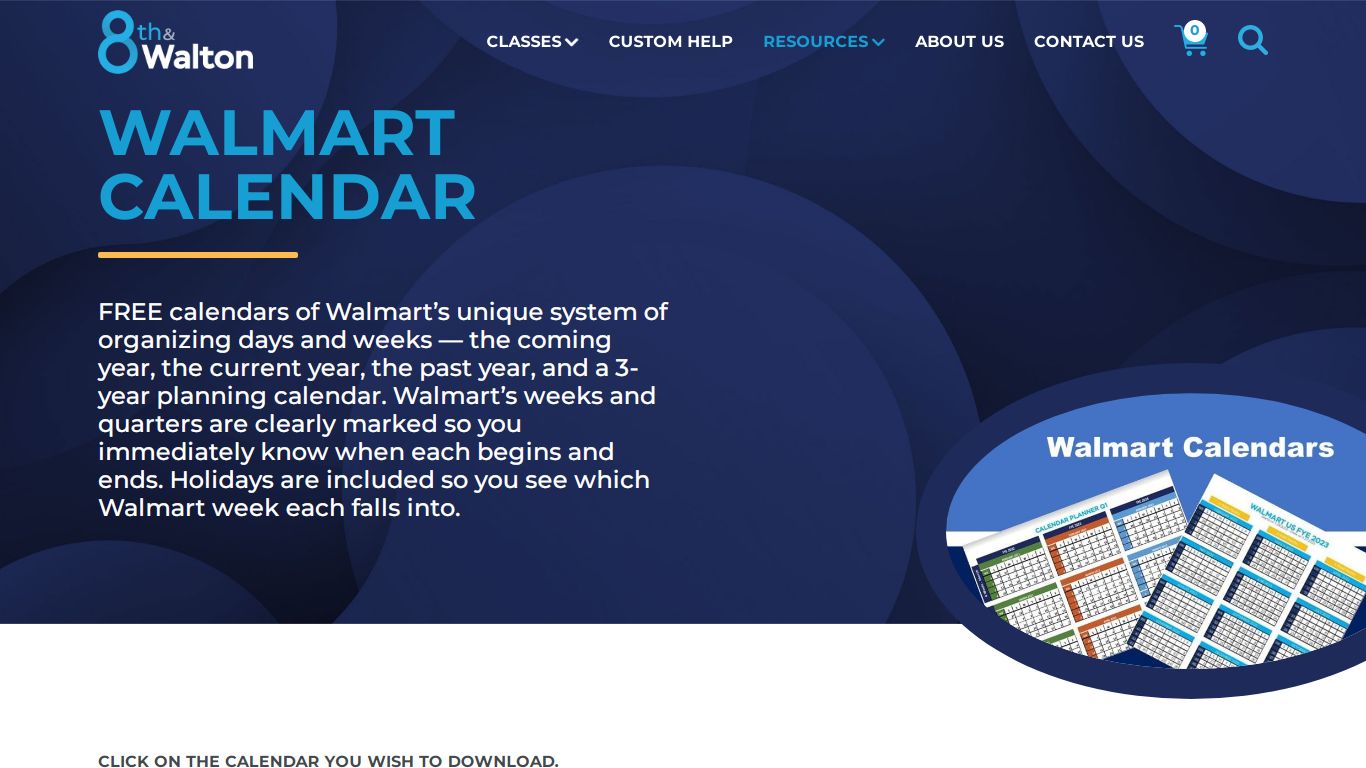 Walmart Fiscal Year Calendar [Free Download] | 8th & Walton